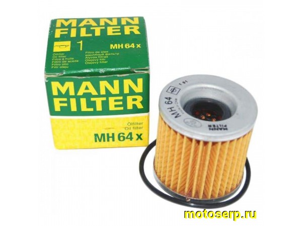 Купить  Масл. фильтр MANN MH 64X/HF125 (шт)  (JP купить с доставкой по Москве и России, цена, технические характеристики, комплектация фото  - motoserp.ru