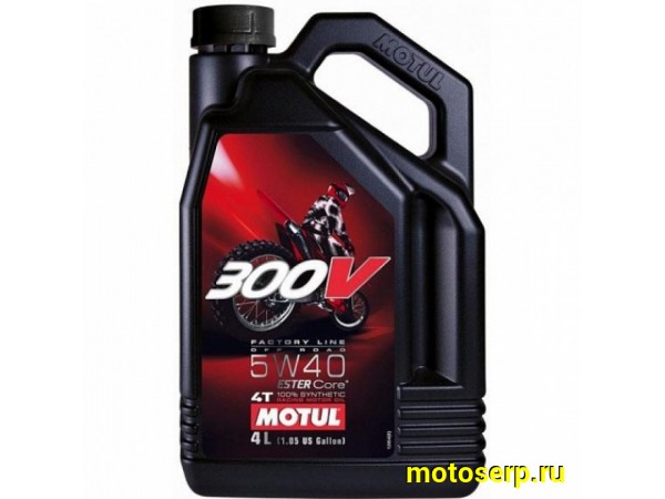Купить  Масло MOTUL 300V 4T  FL OFF ROAD 5W40 100%  4 так.синт.4л (шт) (0 купить с доставкой по Москве и России, цена, технические характеристики, комплектация фото  - motoserp.ru