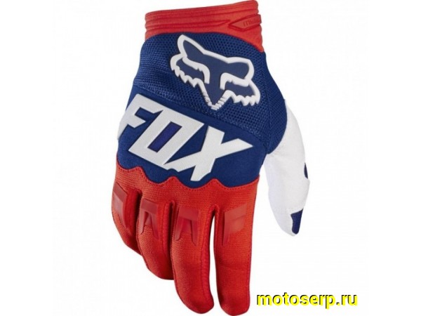 Купить  Перчатки Fox Dirtpaw Race красно-синий L (пар) (МотоЯ     купить с доставкой по Москве и России, цена, технические характеристики, комплектация фото  - motoserp.ru