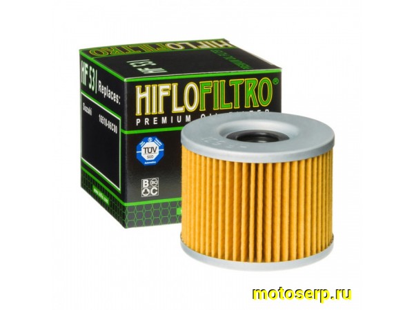 Купить  Масл. фильтр HI FLO HF531 JP (шт)  купить с доставкой по Москве и России, цена, технические характеристики, комплектация фото  - motoserp.ru