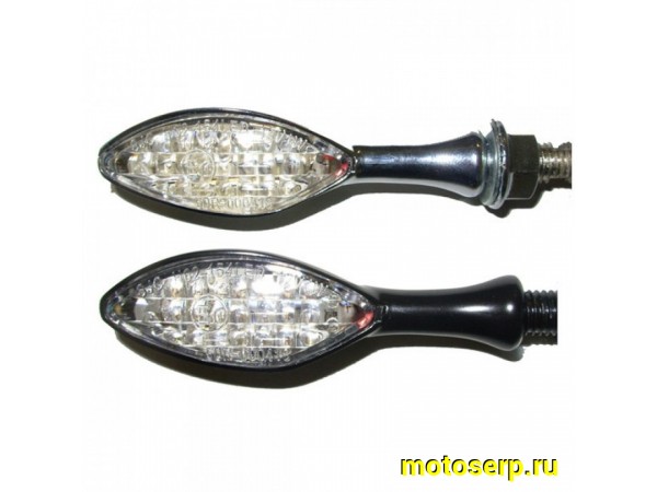 Купить  Поворотники EMGO мини CATEYE LED RABBIT EARS LIGHT SET хром L-90mm h-22mm (овал) 61-66220 TW (пар) (0 купить с доставкой по Москве и России, цена, технические характеристики, комплектация фото  - motoserp.ru