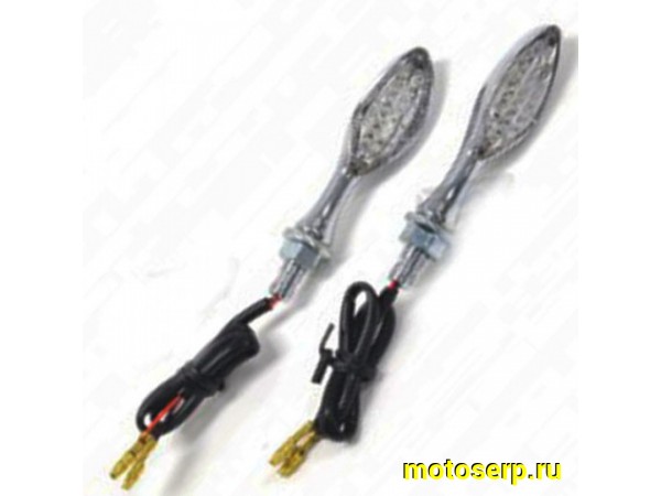Купить  Поворотники EMGO мини RABBIT MK 2 LED POLISHED METAL CLEAR AMBER белый L-90mm h-22mm (ромб) 61-66293 TW (пар) (0 купить с доставкой по Москве и России, цена, технические характеристики, комплектация фото  - motoserp.ru