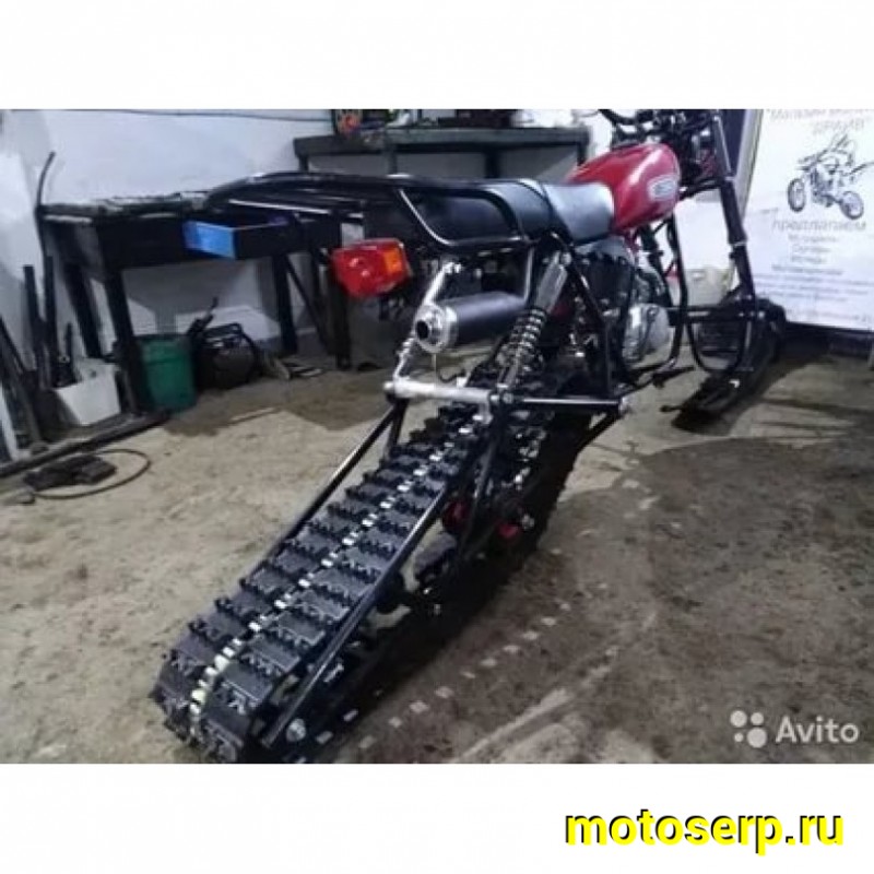 Купить  Мотоцикл внедорожный СКАУТ-3-125 с установленным зимним комплектом (гусеницей и лыжами) (шт) (MM купить с доставкой по Москве и России, цена, технические характеристики, комплектация фото  - motoserp.ru