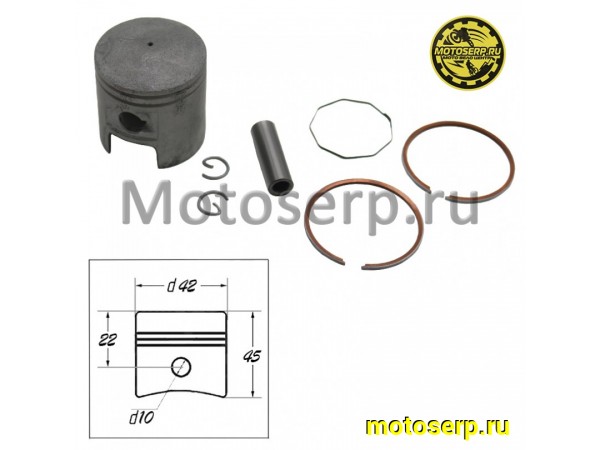 Купить  Поршень Suzuki AD-50  D42 (4р); p-10; 50cc  TW (ком) (JP (0 купить с доставкой по Москве и России, цена, технические характеристики, комплектация фото  - motoserp.ru