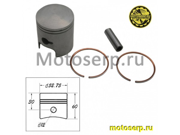 Купить  Поршень Suzuki AD-100  D52,75(std); p-12; 100сс "CMR" TW (ком) (JP (0 купить с доставкой по Москве и России, цена, технические характеристики, комплектация фото  - motoserp.ru