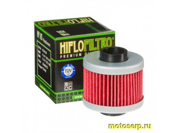Купить  Масл. фильтр HI FLO HF185 JP (шт)	 купить с доставкой по Москве и России, цена, технические характеристики, комплектация фото  - motoserp.ru
