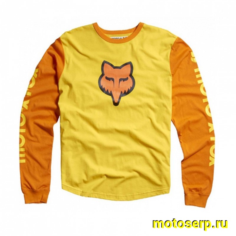 Купить  Футболка Moto-X L/S Khit (длинный рукав) желтая (S) (шт) (0 купить с доставкой по Москве и России, цена, технические характеристики, комплектация фото  - motoserp.ru