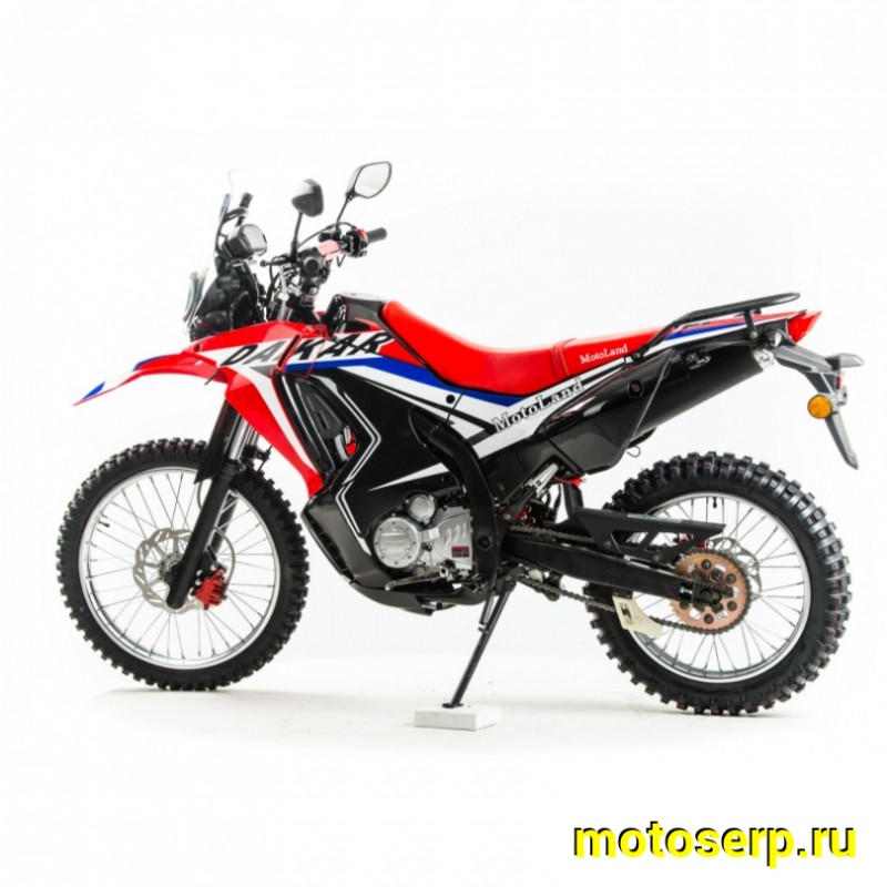 Купить  Мотоцикл внедорожный Motoland DAKAR 250 LT Тур-эндуро (ПТС) 21/18, 250сс , 165FMM, 4Т, возд.охл., карбюр., диск./диск (шт) (ML 13390  (0 купить с доставкой по Москве и России, цена, технические характеристики, комплектация фото  - motoserp.ru