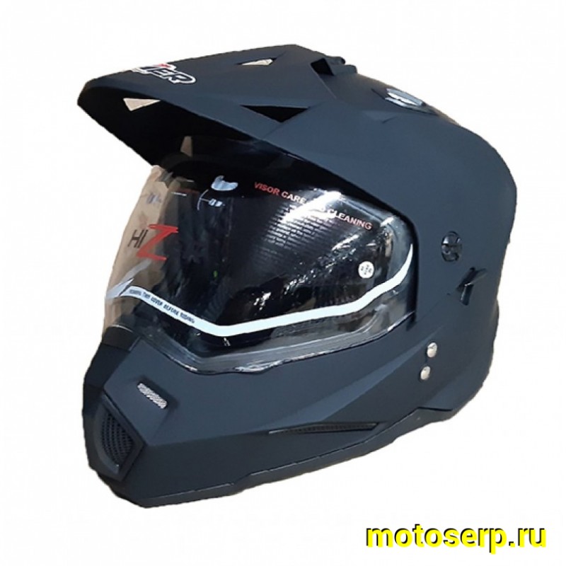 Купить  Шлем Кросс HIZER J6802 (мотард) (M) matt/black 1350гр.  (шт) (ML 13546 купить с доставкой по Москве и России, цена, технические характеристики, комплектация фото  - motoserp.ru