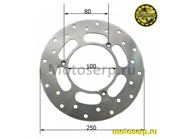 Купить  Диск тормозной (218x100) (отв:3x103) GoldFren 1350-F передний YZ (шт) (0 купить с доставкой по Москве и России, цена, технические характеристики, комплектация фото  - motoserp.ru