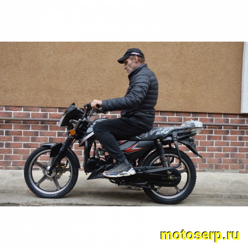 Купить  Мопед Millenium Alpha RS12 (Альфа Эр Эс 12)  4Т; 50cc; колеса 17"литые; 4пер, эл. старт, (шт) 01250 (P.Moto (ТехМаркет (Глотов купить с доставкой по Москве и России, цена, технические характеристики, комплектация фото  - motoserp.ru