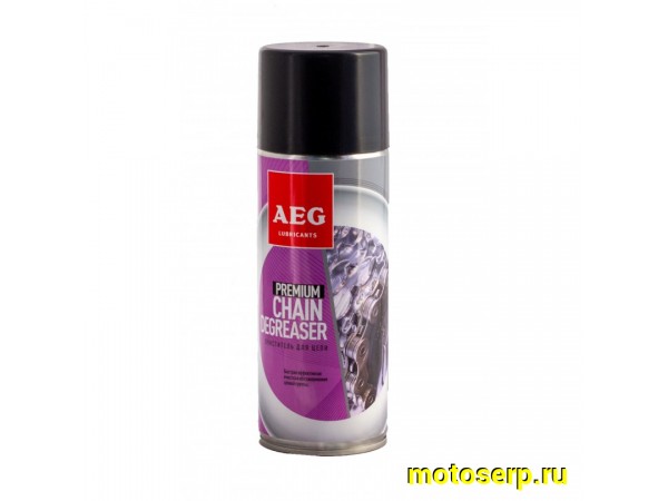Купить  Смазка цепи. аэрозоль "AEG" Вело (шт) (БАЙКОМ 33185 купить с доставкой по Москве и России, цена, технические характеристики, комплектация фото  - motoserp.ru