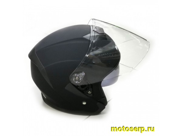 Купить  Шлем открытый  со стеклом Ataki JK526 SOLID черный матовый S (шт) (SM 823-9499 купить с доставкой по Москве и России, цена, технические характеристики, комплектация фото  - motoserp.ru