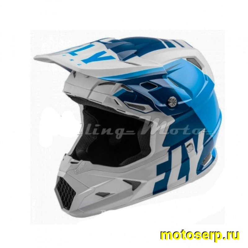 Купить  Шлем Кросс FLY RACING TOXIN TRANSFER синий/белый (2021) XL  (шт)  (SM 941-1981 купить с доставкой по Москве и России, цена, технические характеристики, комплектация фото  - motoserp.ru