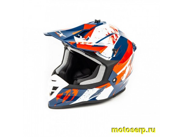 Купить  Шлем Кросс GTX 633 (L) #3 BLUE/RED WHITE (шт) (0 купить с доставкой по Москве и России, цена, технические характеристики, комплектация фото  - motoserp.ru