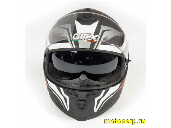 Купить  Шлем закрытый GTX 5672 (M) #1 BLACK/RED GREY (шт) (0 купить с доставкой по Москве и России, цена, технические характеристики, комплектация фото  - motoserp.ru