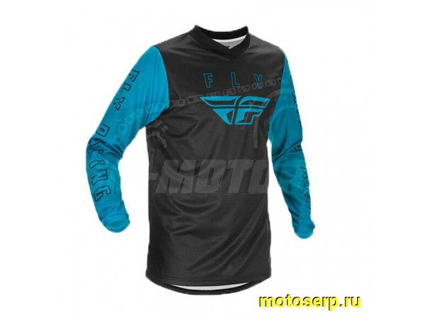 Купить  Джерси (футболка для мотокросса) FLY RACING F-16 серая/синяя (YS) (детская) 2021 (шт)  (0 купить с доставкой по Москве и России, цена, технические характеристики, комплектация фото  - motoserp.ru