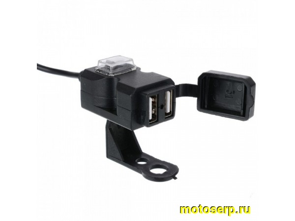 Купить  Прикуриватель мото с usb-выходом USB 12V/5V (крепление на руль) ( шт.) (МотоЯ купить с доставкой по Москве и России, цена, технические характеристики, комплектация фото  - motoserp.ru