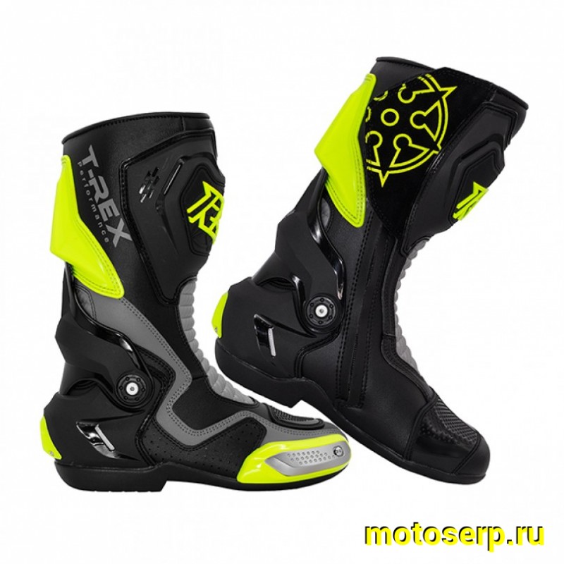 Купить  Мотоботы спорт. RYO Racing T-REX (защ. голени), жёлт/чёрные 42" (пар) (0 купить с доставкой по Москве и России, цена, технические характеристики, комплектация фото  - motoserp.ru