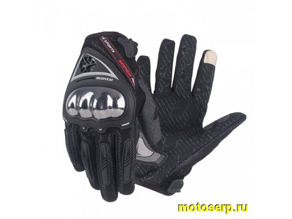 Купить  Перчатки SCOYCO (оригинал) МС-44 черный. Размер XL (пар) (0 купить с доставкой по Москве и России, цена, технические характеристики, комплектация фото  - motoserp.ru