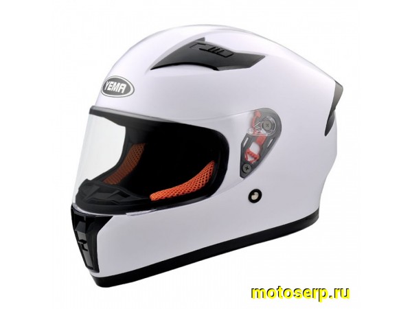 Купить  Шлем закрытый YM-832  белый XL интеграл (шт) (Vento 00020491 купить с доставкой по Москве и России, цена, технические характеристики, комплектация фото  - motoserp.ru