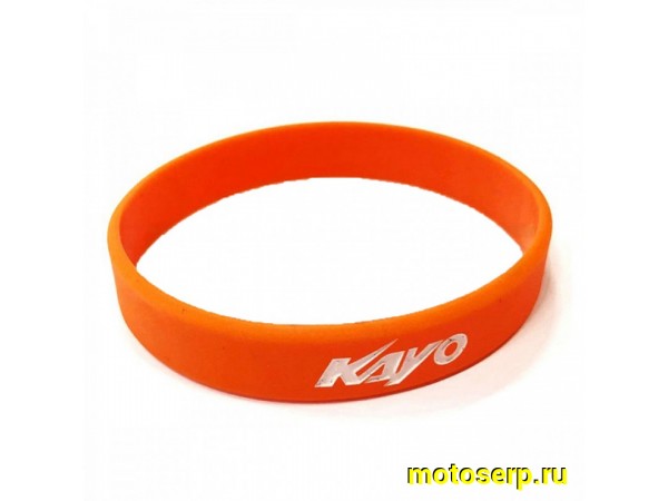 Купить  Браслет   "KAYO"  (оранжевый, чёрная надпись) (шт) (SM 803-3442 купить с доставкой по Москве и России, цена, технические характеристики, комплектация фото  - motoserp.ru