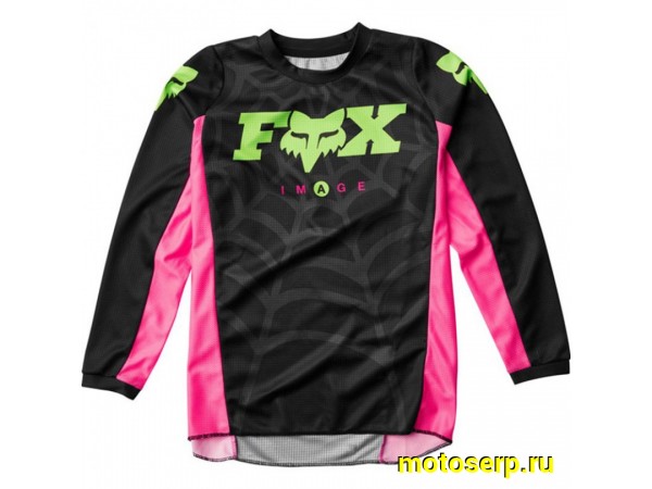 Купить  Джерси (футболка для мотокросса) Fox 180 Venin Youth Jersey Black YS (24857-001-YS) подростковая (шт)  (0 купить с доставкой по Москве и России, цена, технические характеристики, комплектация фото  - motoserp.ru