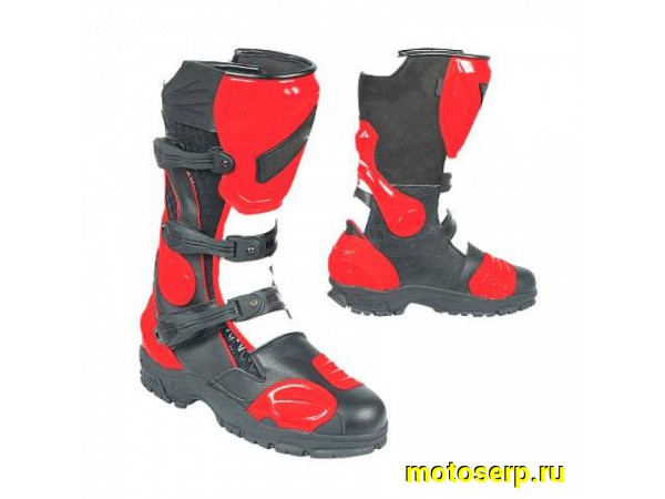 Купить  Мотоботы кросс. HIZER AT-6093  (защ. голени), черные (черно-красные) р-р 39" (пар) (0 купить с доставкой по Москве и России, цена, технические характеристики, комплектация фото  - motoserp.ru