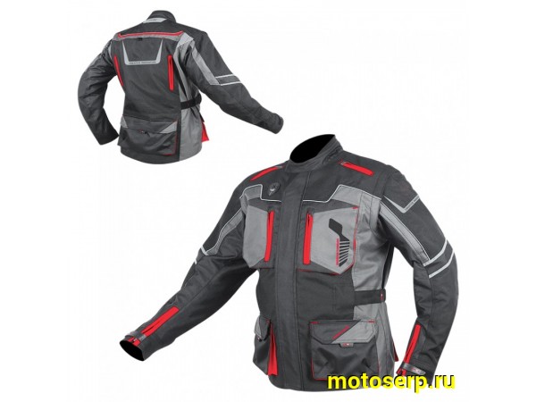 Купить  Куртка с жесткими вставками текстильная HIZER AT-5005 серая (S) (ML 14548 купить с доставкой по Москве и России, цена, технические характеристики, комплектация фото  - motoserp.ru