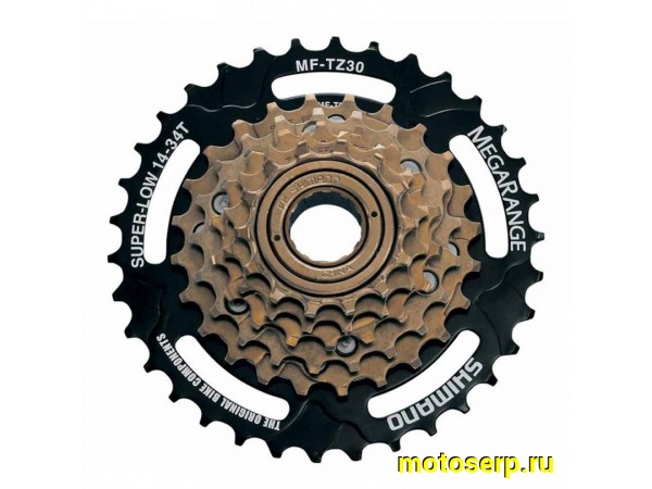 Купить  Трещетка 6 звезд (шестерник) SHIMANO (Шимано) TZ30 MEGARANGE (МЕГАРАНЖ) Вело (шт) (Ряб купить с доставкой по Москве и России, цена, технические характеристики, комплектация фото  - motoserp.ru