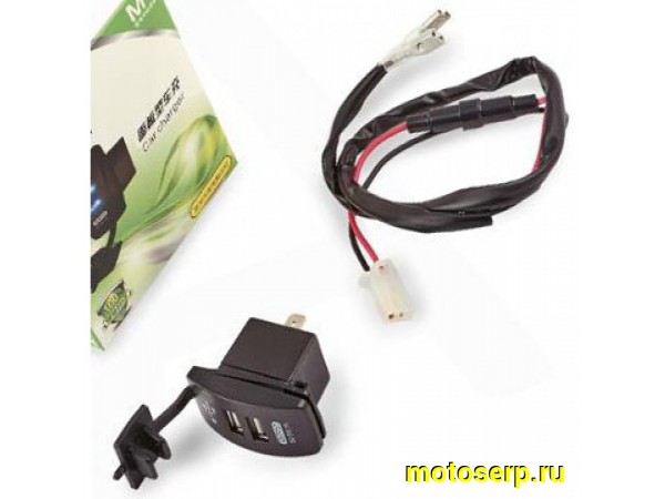 Купить  Прикуриватель мото с usb-выходом USB 12V/5V 3,1А (врезной, прямоугольный)  (шт) (0 купить с доставкой по Москве и России, цена, технические характеристики, комплектация фото  - motoserp.ru