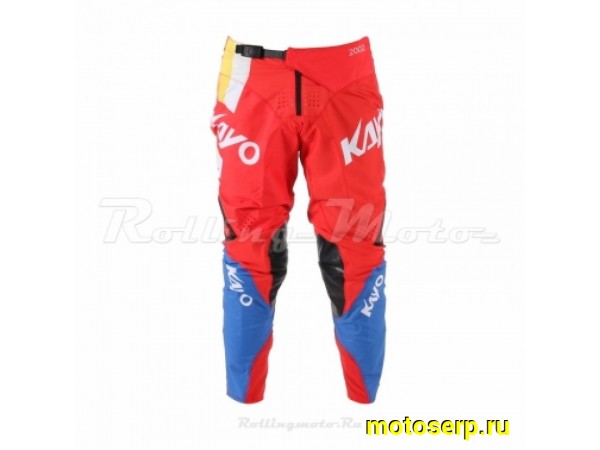 Купить  Штаны для мотокросса KAYO красные/синие  р-р XL (шт)  (SM 930-9339 купить с доставкой по Москве и России, цена, технические характеристики, комплектация фото  - motoserp.ru