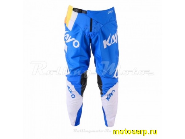 Купить  Штаны для мотокросса KAYO синие/белые  р-р XL (шт)  (SM 930-8137 купить с доставкой по Москве и России, цена, технические характеристики, комплектация фото  - motoserp.ru