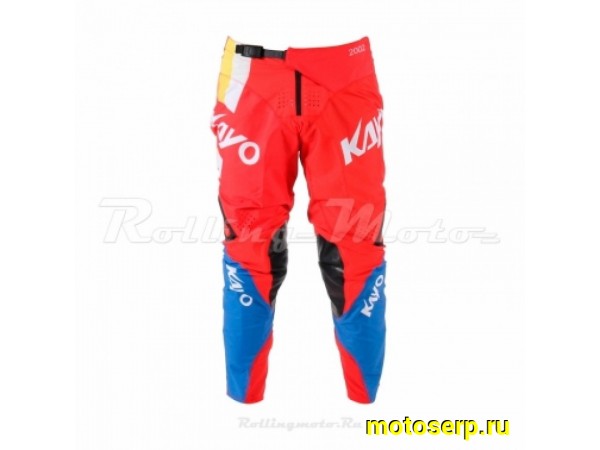 Купить  Штаны для мотокросса KAYO красные/синие (детские) M (шт)  (SM 930-8828 купить с доставкой по Москве и России, цена, технические характеристики, комплектация фото  - motoserp.ru