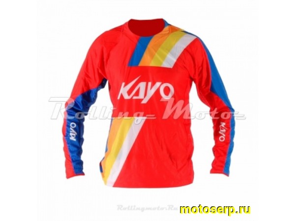 Купить  Джерси (футболка для мотокросса) KAYO красная/синяя  (детская) (XL) (шт)  (0 купить с доставкой по Москве и России, цена, технические характеристики, комплектация фото  - motoserp.ru
