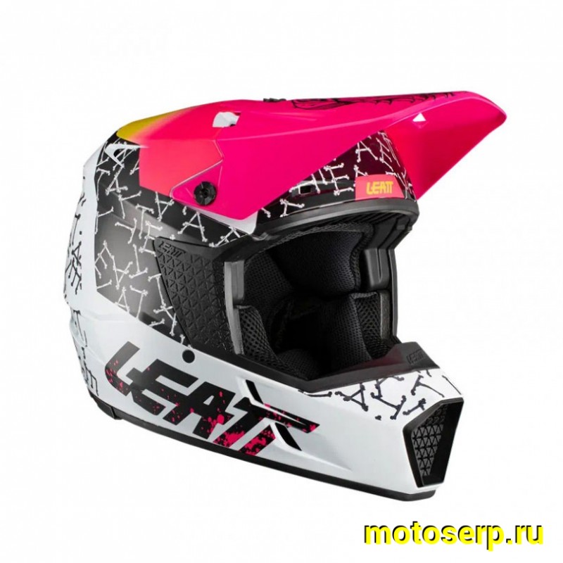 Купить  Шлем Кросс Leatt Moto 3.5 Jr Helmet Skull, YL, (1021000281) (шт) (Fox УТ-00009454 купить с доставкой по Москве и России, цена, технические характеристики, комплектация фото  - motoserp.ru