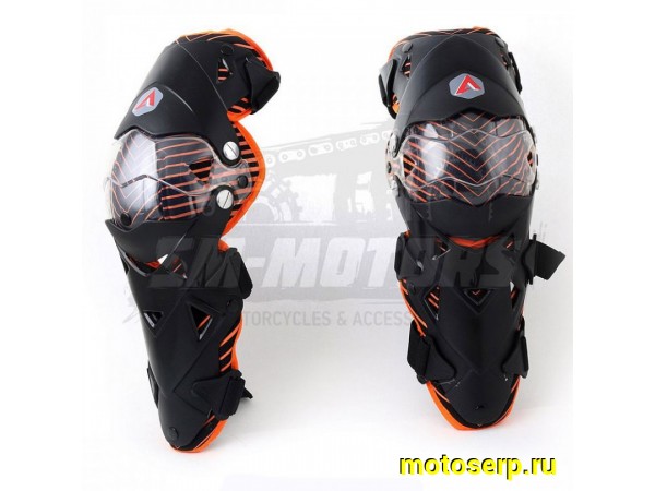 Купить  Наколенники ATAKI SC-111 L черный/оранжевый (пар) (0 купить с доставкой по Москве и России, цена, технические характеристики, комплектация фото  - motoserp.ru