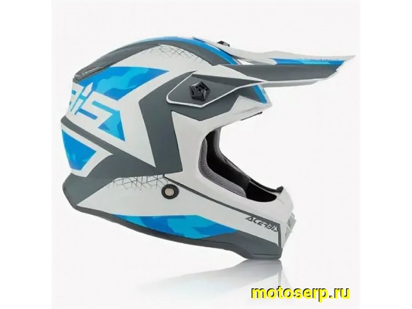 Купить  Шлем Кросс ACERBIS LINEAR  WHITE/LIGHT BL  (M)  (шт)  (Progasi 0024473.893.064 купить с доставкой по Москве и России, цена, технические характеристики, комплектация фото  - motoserp.ru