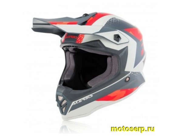 Купить  Шлем Кросс (Детский) ACERBIS STEEL RED/GREY  р-р M (шт) (Progasi 0023425.347.052 купить с доставкой по Москве и России, цена, технические характеристики, комплектация фото  - motoserp.ru