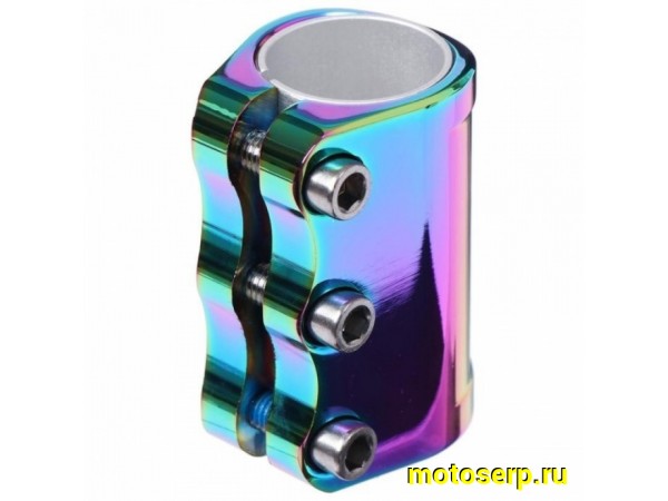 Купить  Зажим руля для трюковых самокатов 3 болта STG Вело (шт) (Золотник 806108 (Грат Вест Х105145 купить с доставкой по Москве и России, цена, технические характеристики, комплектация фото  - motoserp.ru