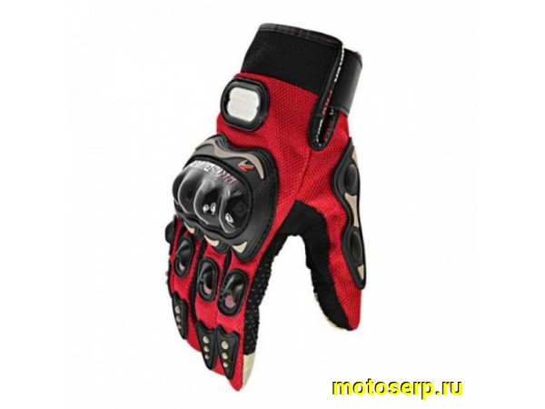 Купить  Перчатки Pro-Biker MCS-01C Red M (пар)  (0 купить с доставкой по Москве и России, цена, технические характеристики, комплектация фото  - motoserp.ru