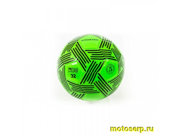 Купить  Мяч футбольный KROSTEK #2 (size 5) ПВХ зеленый (шт) (ML 6106 купить с доставкой по Москве и России, цена, технические характеристики, комплектация фото  - motoserp.ru