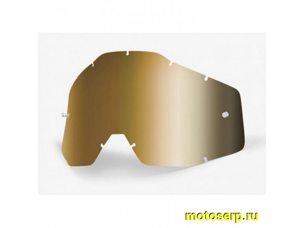 Купить  Стекло для очков сменное (линза) 100% Racecraft/Accuri/Strata Anti-Fog Mirror True Gold (51002-074-02) (шт) (Fox Н63715 купить с доставкой по Москве и России, цена, технические характеристики, комплектация фото  - motoserp.ru