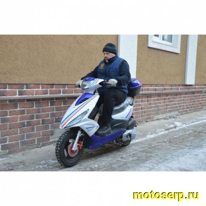 Купить  Скутер VMC CORSA (Кофр) (Венто Корса) 50 cc; с КОФРОМ, 1,5 местный, 4Т, возд. охлажд., диск/барабан, кол. 10"/10"(шт) 01500 (Vento купить с доставкой по Москве и России, цена, технические характеристики, комплектация фото  - motoserp.ru