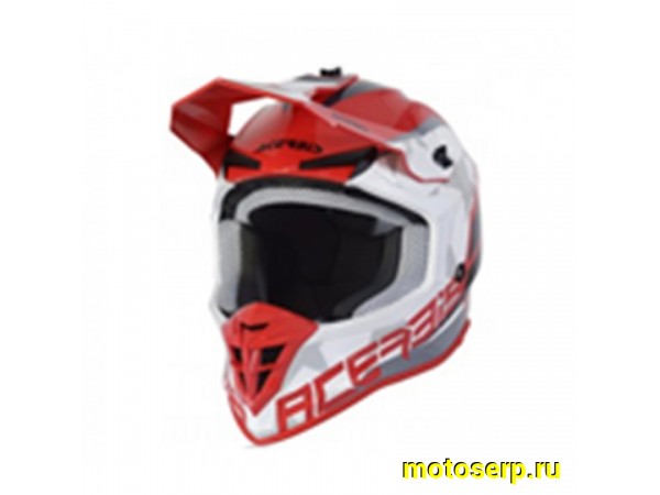 Купить  Шлем Кросс ACERBIS LINEAR  RED/WHITE  (XL)  (шт)  (Progasi 0024473.343.068 купить с доставкой по Москве и России, цена, технические характеристики, комплектация фото  - motoserp.ru