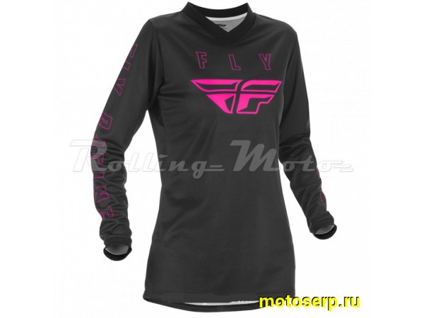 Купить  Джерси (футболка для мотокросса) FLY RACING WOMEN'S F-16 (2021) (женская) черный/розовый L (шт) (0 купить с доставкой по Москве и России, цена, технические характеристики, комплектация фото  - motoserp.ru