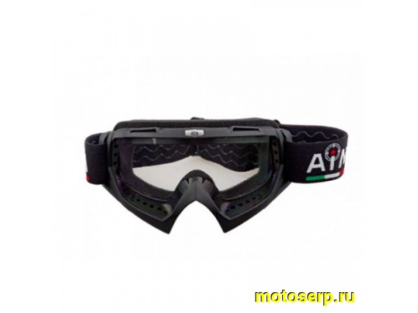 Купить  Очки мото Кросс AiM 634-800 Black Matt (шт) (AIM 634-800 купить с доставкой по Москве и России, цена, технические характеристики, комплектация фото  - motoserp.ru