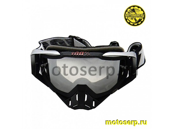 Купить  Очки мото Кросс 100% STRATA MX Goggle Black-White (шт) (Кокурин купить с доставкой по Москве и России, цена, технические характеристики, комплектация фото  - motoserp.ru