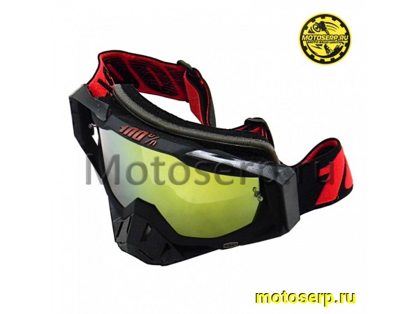 Купить  Очки мото Кросс 100% STRATA MX Goggle Black (шт) (Кокурин купить с доставкой по Москве и России, цена, технические характеристики, комплектация фото  - motoserp.ru
