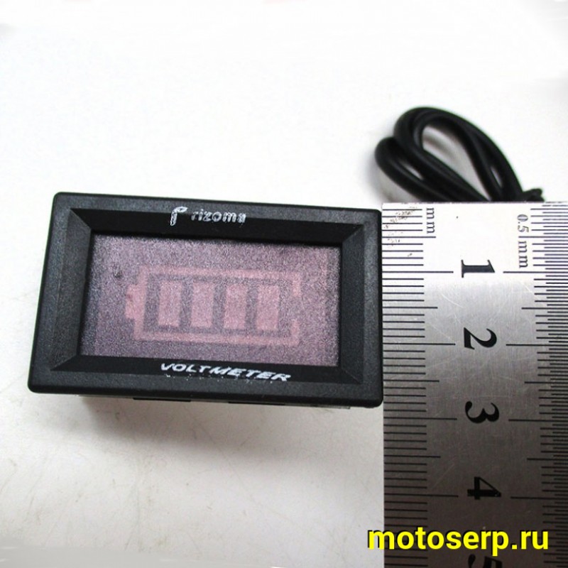 Купить  Вольтметр выносной (шкала-батарейка 4 деления) для MOTO/ATV  и др. техники (RIZOMA) (шт)  (ANKON 025537 купить с доставкой по Москве и России, цена, технические характеристики, комплектация фото  - motoserp.ru